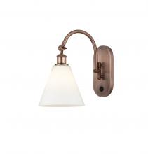 Innovations Lighting 518-1W-AC-GBC-81 - Berkshire - 1 Light - 8 inch - Antique Copper - Sconce