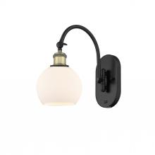 Innovations Lighting 518-1W-BAB-G121-6 - Athens - 1 Light - 6 inch - Black Antique Brass - Sconce