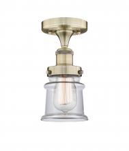 Innovations Lighting 616-1F-AB-G182S - Canton - 1 Light - 5 inch - Antique Brass - Semi-Flush Mount