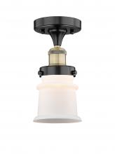 Innovations Lighting 616-1F-BAB-G181S - Canton - 1 Light - 5 inch - Black Antique Brass - Semi-Flush Mount
