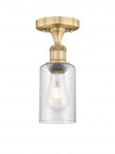 Innovations Lighting 616-1F-BB-G804 - Clymer - 1 Light - 4 inch - Brushed Brass - Semi-Flush Mount
