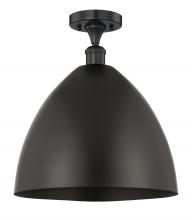  616-1F-BK-MBD-16-BK - Bristol - 1 Light - 16 inch - Matte Black - Semi-Flush Mount