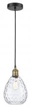  616-1P-BAB-G372 - Waverly - 1 Light - 8 inch - Black Antique Brass - Cord hung - Mini Pendant