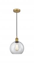 Innovations Lighting 616-1P-BB-G122-8 - Athens - 1 Light - 8 inch - Brushed Brass - Cord hung - Mini Pendant