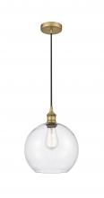 Innovations Lighting 616-1P-BB-G124-10 - Athens - 1 Light - 10 inch - Brushed Brass - Cord hung - Mini Pendant