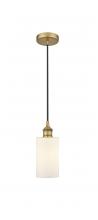Innovations Lighting 616-1P-BB-G801 - Clymer - 1 Light - 4 inch - Brushed Brass - Cord hung - Mini Pendant
