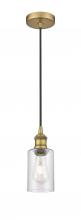 Innovations Lighting 616-1P-BB-G804 - Clymer - 1 Light - 4 inch - Brushed Brass - Cord hung - Mini Pendant