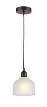  616-1P-OB-G411-LED - Dayton - 1 Light - 6 inch - Oil Rubbed Bronze - Cord hung - Mini Pendant