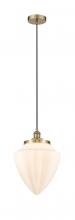  616-1PH-AB-G661-12 - Bullet - 1 Light - 12 inch - Antique Brass - Mini Pendant