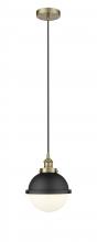  616-1PH-AB-HFS-81-BK - Edison - 1 Light - 9 inch - Antique Brass - Mini Pendant