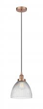 Innovations Lighting 616-1PH-AC-G222 - Seneca Falls - 1 Light - 10 inch - Antique Copper - Cord hung - Mini Pendant