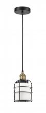Innovations Lighting 616-1PH-BAB-G51-CE - Bell Cage - 1 Light - 6 inch - Black Antique Brass - Multi Pendant