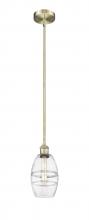 Innovations Lighting 616-1S-AB-G557-6CL - Vaz - 1 Light - 6 inch - Antique Brass - Cord hung - Mini Pendant