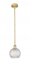 Innovations Lighting 616-1S-BB-G122C-8CL - Athens - 1 Light - 8 inch - Brushed Brass - Cord hung - Mini Pendant
