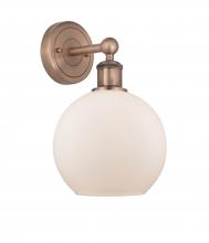 Innovations Lighting 616-1W-AC-G121-8 - Athens - 1 Light - 8 inch - Antique Copper - Sconce