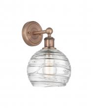 Innovations Lighting 616-1W-AC-G1213-8 - Athens Deco Swirl - 1 Light - 8 inch - Antique Copper - Sconce
