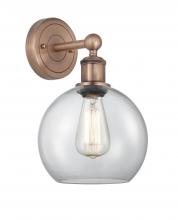 Innovations Lighting 616-1W-AC-G122-8 - Athens - 1 Light - 8 inch - Antique Copper - Sconce