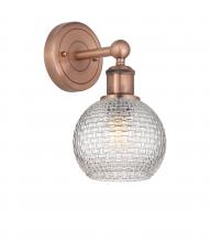 Innovations Lighting 616-1W-AC-G122C-6CL - Athens - 1 Light - 6 inch - Antique Copper - Sconce
