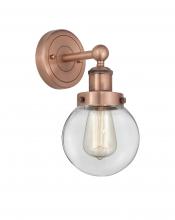 Innovations Lighting 616-1W-AC-G202-6 - Beacon - 1 Light - 6 inch - Antique Copper - Sconce