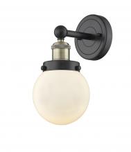 Innovations Lighting 616-1W-BAB-G201-6 - Beacon - 1 Light - 6 inch - Black Antique Brass - Sconce
