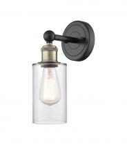 Innovations Lighting 616-1W-BAB-G802 - Clymer - 1 Light - 4 inch - Black Antique Brass - Sconce