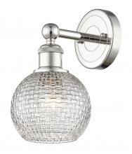 Innovations Lighting 616-1W-PN-G122C-6CL - Athens - 1 Light - 6 inch - Polished Nickel - Sconce