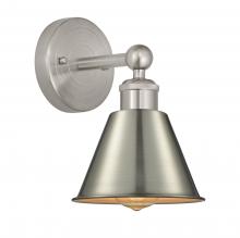  616-1W-SN-M8-SN - Smithfield - 1 Light - 7 inch - Brushed Satin Nickel - Sconce