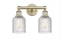  616-2W-AB-G559-5CL - Bridal Veil - 2 Light - 14 inch - Antique Brass - Bath Vanity Light