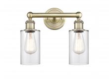 Innovations Lighting 616-2W-AB-G802 - Clymer - 2 Light - 13 inch - Antique Brass - Bath Vanity Light
