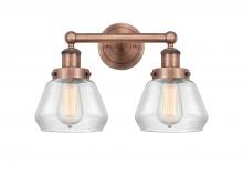  616-2W-AC-G172 - Fulton - 2 Light - 16 inch - Antique Copper - Bath Vanity Light