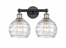 Innovations Lighting 616-2W-BAB-G1213-8 - Athens Deco Swirl - 2 Light - 17 inch - Black Antique Brass - Bath Vanity Light