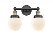 Innovations Lighting 616-2W-BAB-G201-6 - Beacon - 2 Light - 15 inch - Black Antique Brass - Bath Vanity Light