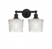  616-2W-BK-G402 - Niagara - 2 Light - 16 inch - Matte Black - Bath Vanity Light