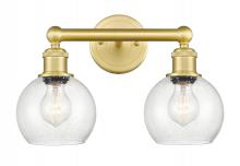 Innovations Lighting 616-2W-SG-G124-6 - Athens - 2 Light - 15 inch - Satin Gold - Bath Vanity Light