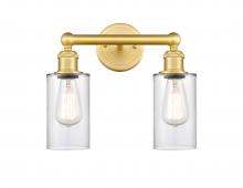 Innovations Lighting 616-2W-SG-G802 - Clymer - 2 Light - 13 inch - Satin Gold - Bath Vanity Light