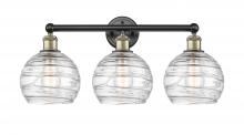 Innovations Lighting 616-3W-BAB-G1213-8 - Athens Deco Swirl - 3 Light - 26 inch - Black Antique Brass - Bath Vanity Light