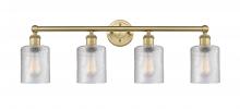 Innovations Lighting 616-4W-BB-G112 - Cobbleskill - 4 Light - 32 inch - Brushed Brass - Bath Vanity Light
