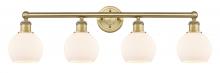 Innovations Lighting 616-4W-BB-G121-6 - Athens - 4 Light - 33 inch - Brushed Brass - Bath Vanity Light