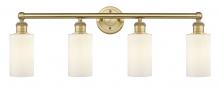 Innovations Lighting 616-4W-BB-G801 - Clymer - 4 Light - 31 inch - Brushed Brass - Bath Vanity Light
