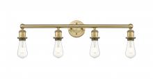  616-4W-BB - Edison - 4 Light - 29 inch - Brushed Brass - Bath Vanity Light