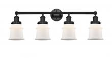  616-4W-BK-G181S - Canton - 4 Light - 32 inch - Matte Black - Bath Vanity Light