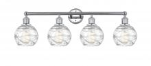  616-4W-PC-G1213-6 - Athens Deco Swirl - 4 Light - 33 inch - Polished Chrome - Bath Vanity Light