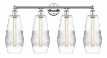  616-4W-PN-G682-7 - Windham - 4 Light - 34 inch - Polished Nickel - Bath Vanity Light