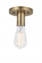  622-1F-BB - Karima - 1 Light - 5 inch - Brushed Brass - Flush Mount