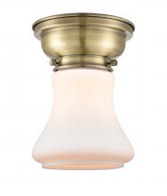  623-1F-AB-G191 - Bellmont - 1 Light - 6 inch - Antique Brass - Flush Mount