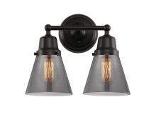  623-2W-BK-G63 - Cone - 2 Light - 14 inch - Matte Black - Bath Vanity Light