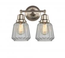  623-2W-SN-G142 - Chatham - 2 Light - 14 inch - Brushed Satin Nickel - Bath Vanity Light