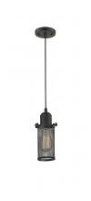Innovations Lighting 900-1P-OB-CE219-OB - Quincy Hall - 1 Light - 5 inch - Oil Rubbed Bronze - Cord hung - Mini Pendant