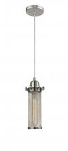 Innovations Lighting 900-1P-SN-CE216-SN - Quincy Hall - 1 Light - 5 inch - Brushed Satin Nickel - Cord hung - Mini Pendant