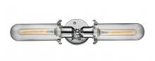  900-2W-PC-CE228-PC-CL - Centri - 2 Light - 22 inch - Polished Chrome - Bath Vanity Light